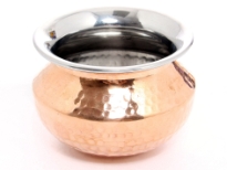 Hammered Copper & Stainless Steel Matka Lotta