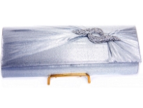 Satin Evening Bag, metal shoulder chain included