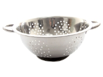Stainless Steel 26 cm Colander. Hand Buffed and Hand Polished. Made in India