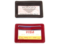 Carry your credit cards in style. This is a genuine leather ID and credit card slim design wallet. As this is genuine leather, please be aware that there will be some small creases and nicks in the leather but the wallet are all brand new. 