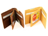 Genuine Leather Bi fold men wallet