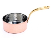 Hammered Stainless Steel Copper Plated Sauce Pan Dish