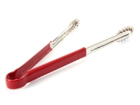 Stainless steel 16 inches utility tong qith PVC handle (Red). <br> Color-coded handle prevents cross-contamination.<br> Thickness: 0.9 mm <br> Weight: 200 gms