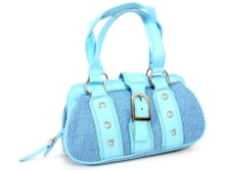 Jacquard Fashion Handbag. Top zipper closing.
