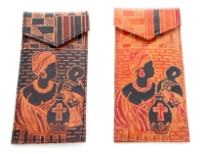 Genuine Leather Hand Painted Eye/Sun Glass case 