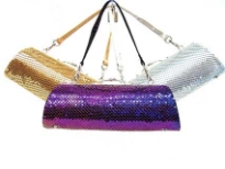 Metal Mesh Cylinder Handbag