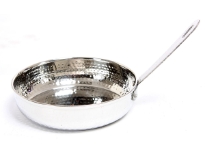 Stainless Steel Hammered Fry Pan Dish - 6.25 inches