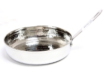 Stainless Steel Hammered Fry Pan Dish - 7.25 inches