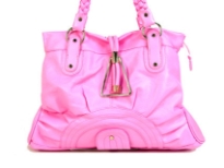 Designer Inspired Shoulder Bag has a top zipper closure and a double braided handle. Bag has a sunrise detail in the bottom. Bag is made of PU (polyurethane).