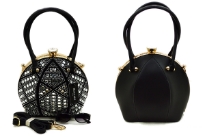 Fashion handbag studded with Rhinestones