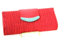 Crochet Satin Evening Bag