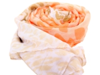 Add a pop of neon to your outfit with this lightweight scarf in 100% polyester. This semi sheer scarf features an allover leopard print in neon color with brown print towards the ends of the scarf. Hand wash. Imported.