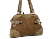 Stone Wash PU Handbag<br> strap Drop - 8.5 inches