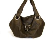 Soft PVC handbag with double shoulder handle & flap like closure on the top. 