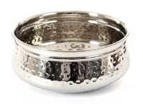 Stainless steel single wall 6 inches (800 ml) Moroccan Dish Bowl. Made in India