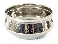 Stainless steel single wall 6.75 inches (1200 ml)Moroccan Dish Bowl. Made in India