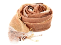 Open weave yarn dyed 100% viscose scarf in shades of gold, mustard & peach. This scarf is both lightweight & soft. Imported.