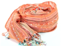 Yarn Dyed 100% viscose scarf.  
