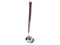 Stainless Steel 2 Oz. Measuring Ladle.Thickness : 0.9 mm Weight: 75 gms Length: 12 inches
