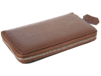 Leather ladies zipper wallet