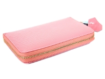leather ladies zipper wallet