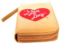 I Love Lucy licensed PVC double all round zipper organizer wallet