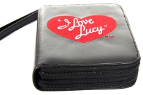I Love Lucy Licensed PVC double all round zipper Organizer Wallet