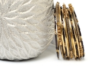 Trendy fashion bangle bracelet set of 11 pieces. Handcrafted by expert artisans. Durable and high quality construction.