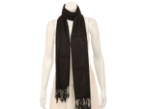 100% viscose woven shawl. Can be used as a headgear, scarf or a shawl to wrap around shoulders. Imported.