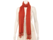 100% viscose woven shawl. Can be used as a headgear, scarf or a shawl to wrap around shoulders. Imported.