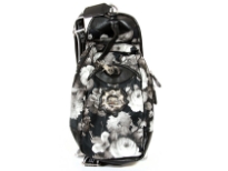 Betty Boop Licensed Printed PVC BackPack made of fabric. Has zipper closure and one single adjustable strap. 