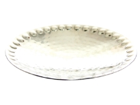 Hammered Round tray with three feet