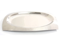 Stainless Steel collared oval tray