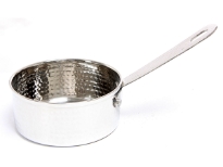 Stainless Steel Hammered Sauce Pan Dish - 4.25 inches