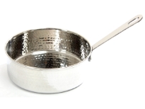 Hammered Stainless Steel Sauce Pan Dish