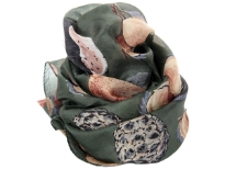 Printed Pure Silk square scarf