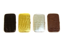 Croco Embossed frame small clutch/wallet/business card-holder