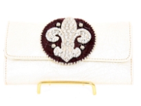 Fleur De Liz check book wallet