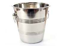Stainless steel 8.5 inches wine bucket. Made in India