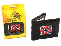 Carry your money in style. This is a Crocodile embossed genuine leather bi-fold  men concho wallet. As this is genuine leather, please be aware that there will be some small creases and nicks in the leather but the wallet are all brand new. 