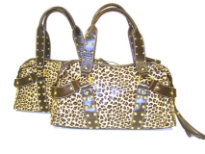 Soft Leopard Print PU Handbag