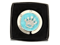 Handbag hanger with crown detail