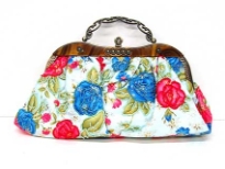 Hand Beaded Metal Frame Handba