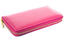 All round zipper PU ladies wallet