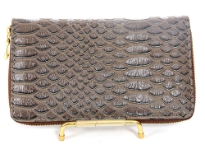 Crocodile Embossed PVC All round zipper wallet