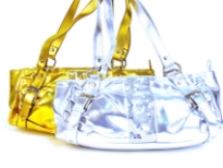 Metallic Handbag with sequin p