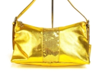 Metallic Handbag with sequin p
