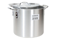 Aluminum Stock Pot - 20 QT. 2.00 MM Thickness - Lid 0.84 MM
