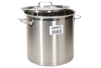 18/10 Stainless Steel High Stock Pot Curved Lip with Lid. 2.5 MM Extra Heavy Bottom. NSF