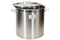 18/10 Stainless Steel High Stock Pot Curved Lip with Lid. 2.5 MM Extra Heavy Bottom. NSF
